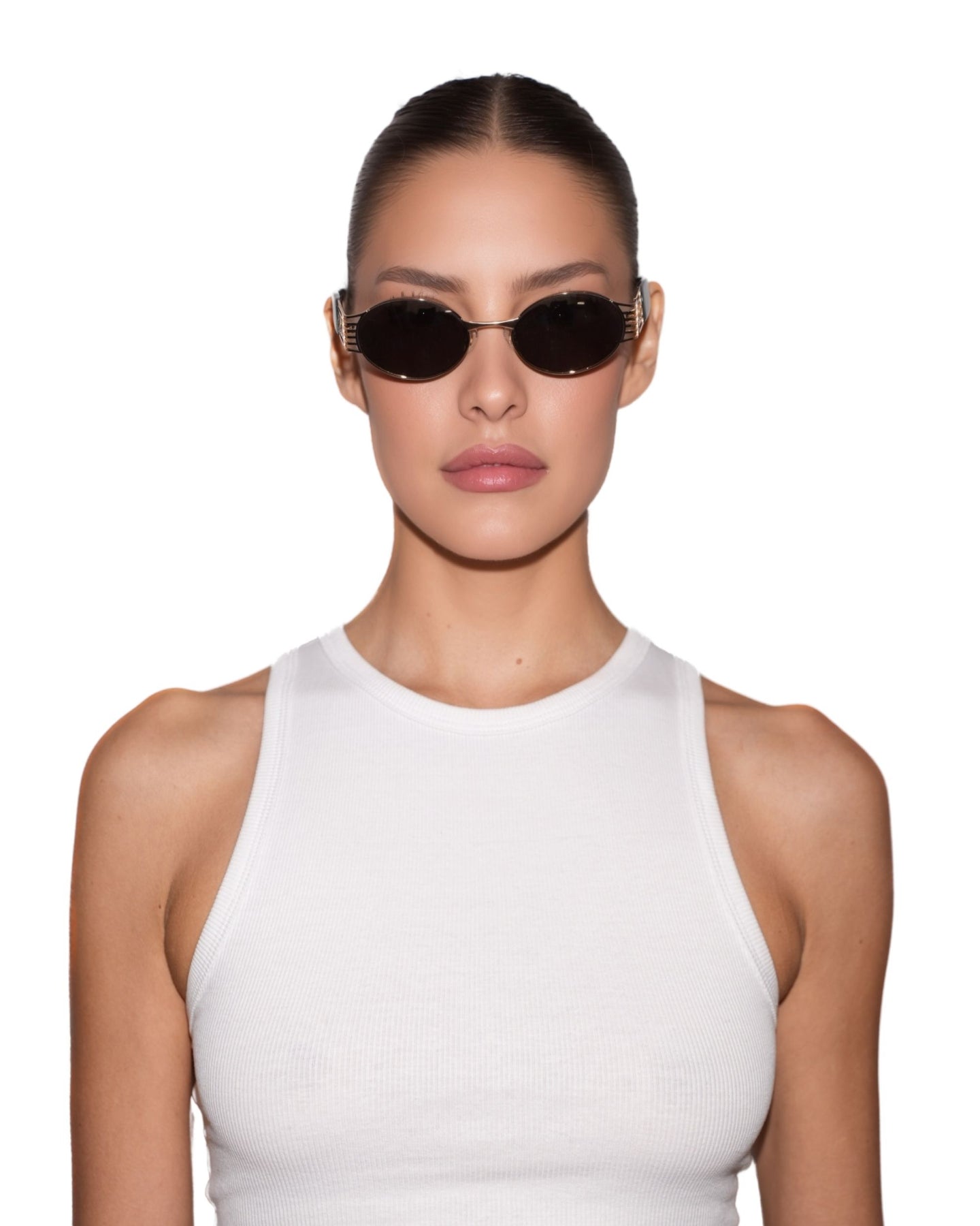 Best Sunglasses for Women – Pam Black on Silver, Available Online in USA, UK, Canada & UAE